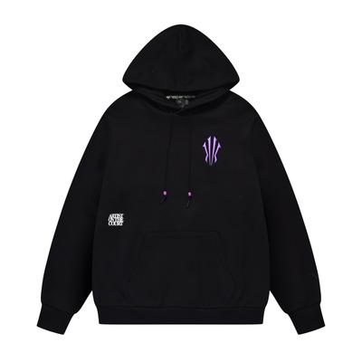 Anta Kyrie Serie Beschriftetes Kapuzen-Langarm-Sweatshirt Unisex-Sweatshirt Schwarz 172441719S-2