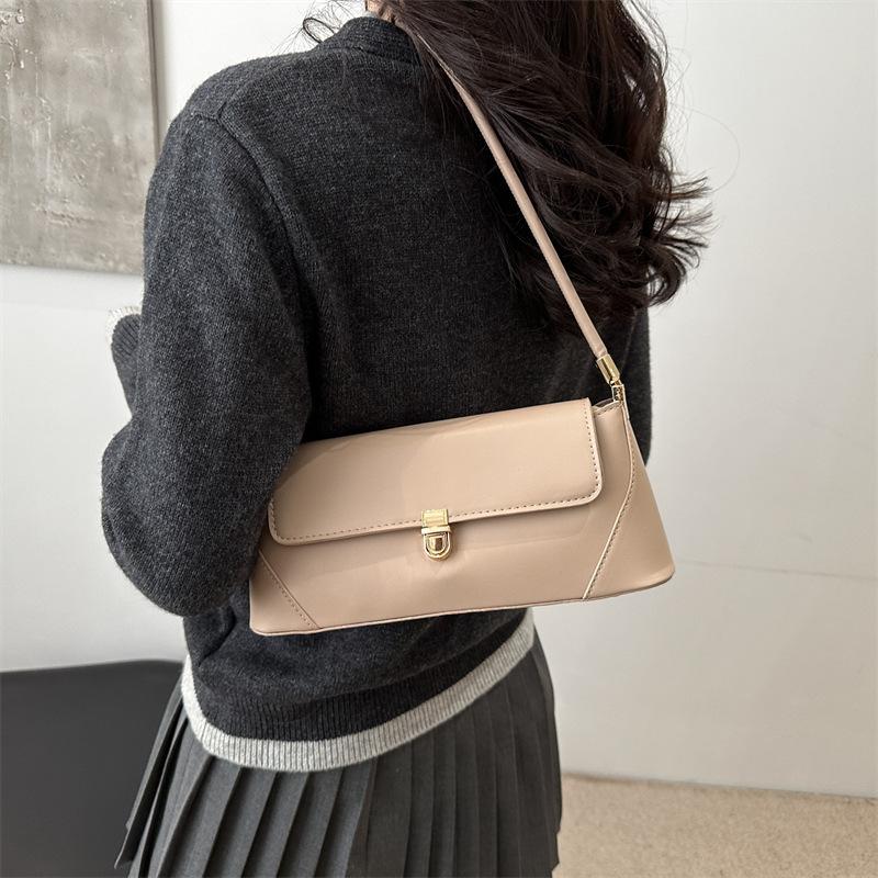 Fashion Simple Women Shoulder Bag Trendy Daily Armpit Rectangular Baguette Bag