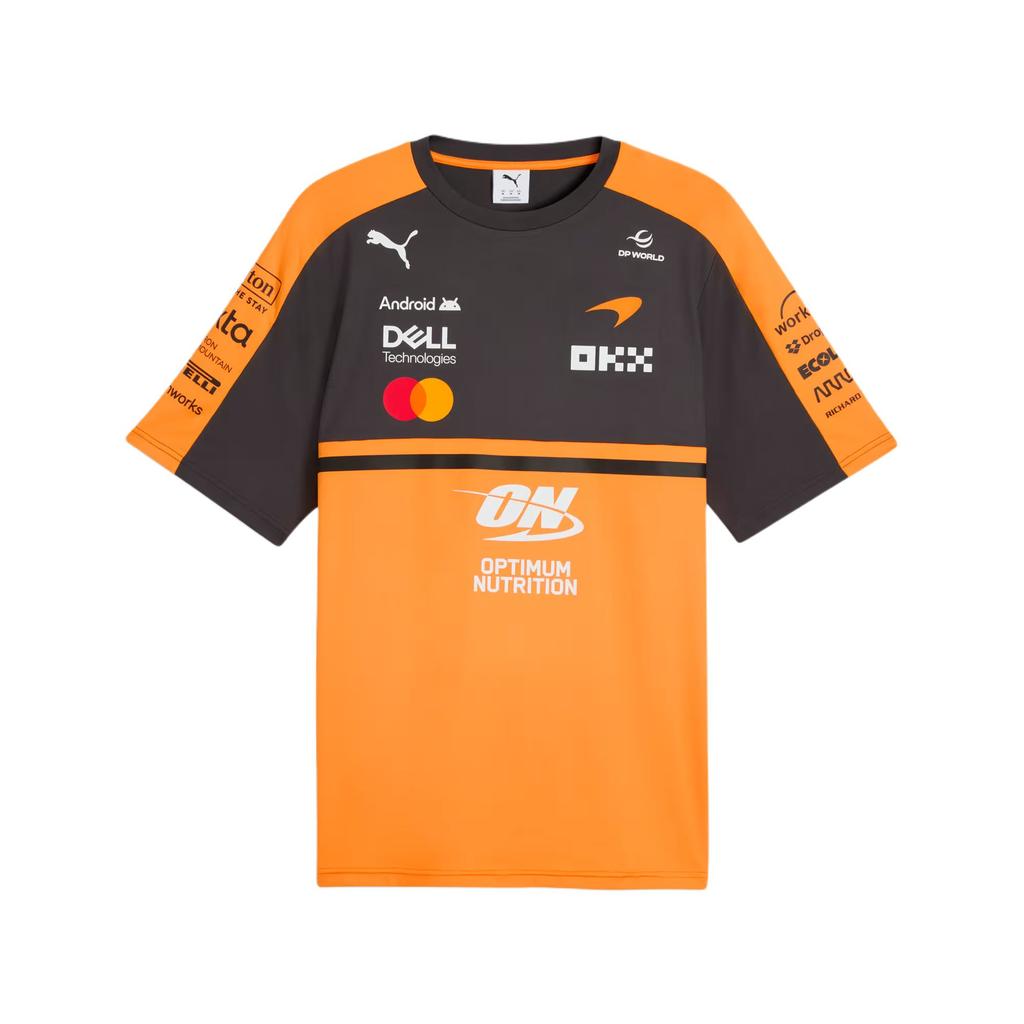 Puma X McLaren Racing Koszulka Replica Edycja dla Fanów F1 Dekolt Okrągły Krótki Rękaw T-shirt Męskie Koszulki 713952-01