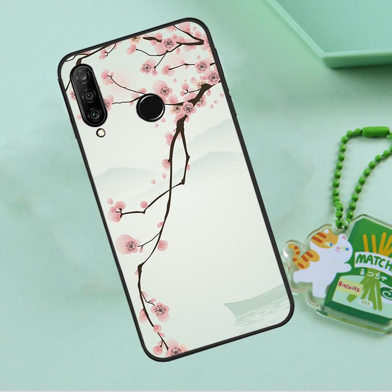 Cherry Blossom Floral For Huawei Nova 12s 12i 11i 7i 8i 9 10 SE Y91 Y90 Y60 Y70 Y72 Y61 P60 Pro P30 P40 Lite Case