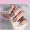 Nytt Nagelkonst Bärbara Naglar Högklassig Ren Längtan Glittrande Diamant Nageldekorationer U6
