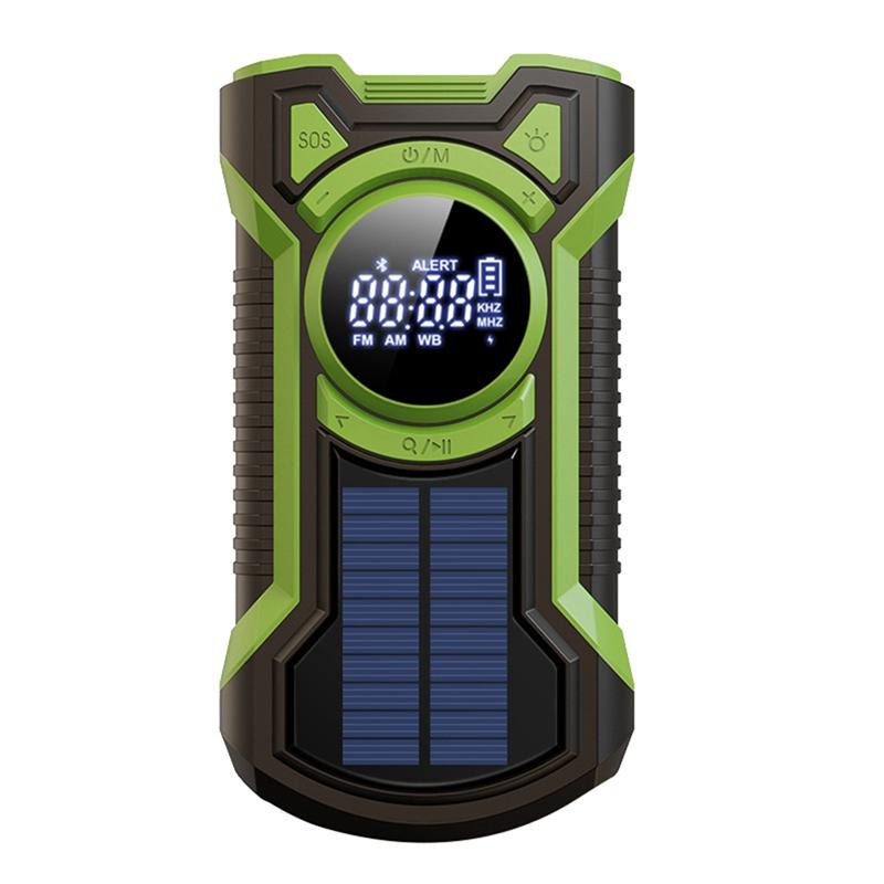 

Promotion!Hand Crank Solar Radio Portable AM/FM/NOAA Weather Radio With LED Flashlight Bluetooth 5.0 Speaker Emergency Radio