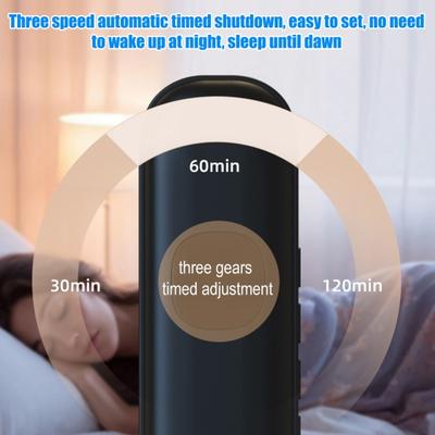 Alto-falante para travesseiro de condução óssea Alto-falante Bluetooth compatível para dormir sob o travesseiro Alto-falante sem fio privado para dormir com 11 ruídos brancos Slot para cartão TF