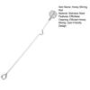 Stainless Steel Honey Dipper Honey Stirrer Multi-Purpose Mixing Spoon for Tea Cocktails Honey Stirring Rod for Syrup Jam Drinks