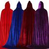Kapuzenumhang Cosplay Mittelalterlicher Langer Umhang Halloween Party Frauen Männer Erwachsene Lang Magier Hexerei Wicca Robe Verbergen Gewand Reenactment