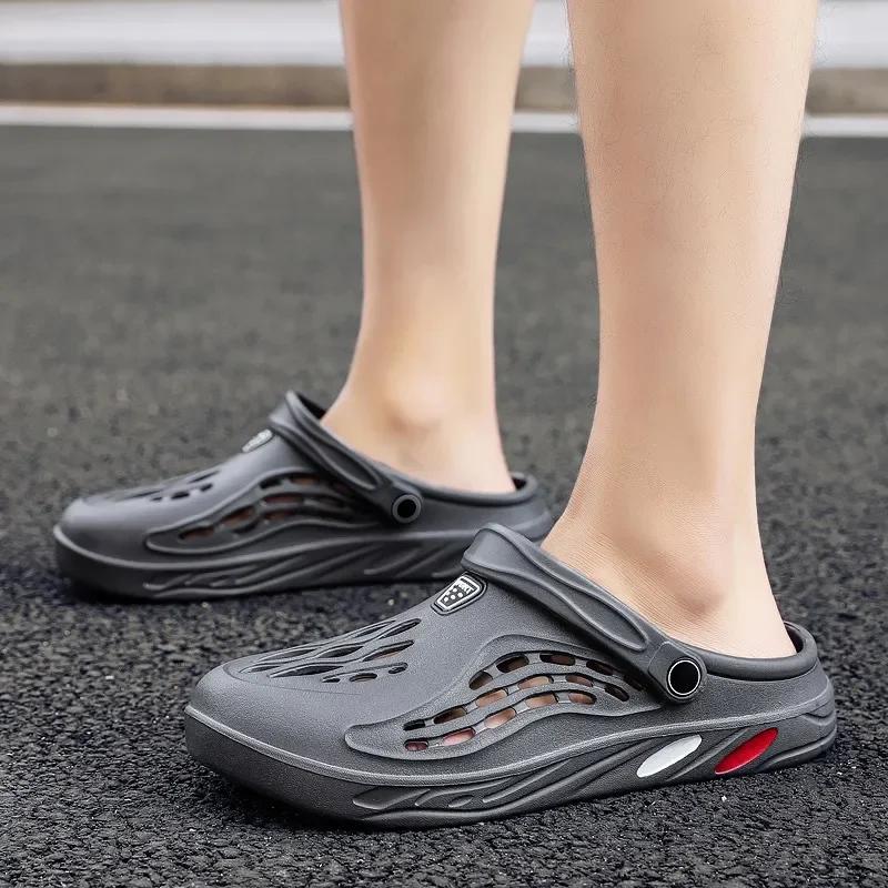 Summer Men and Women Clogs Sandals Men EVA Slippers Garden Shoes Platform Sandals Couple Outdoor House Leisure Slides Men Clog