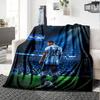 Football Messi Blanket Soft Warm Cozy Great for Couch Bed Bedding for All Occasions Digital Print Gifts For Family Or Friends