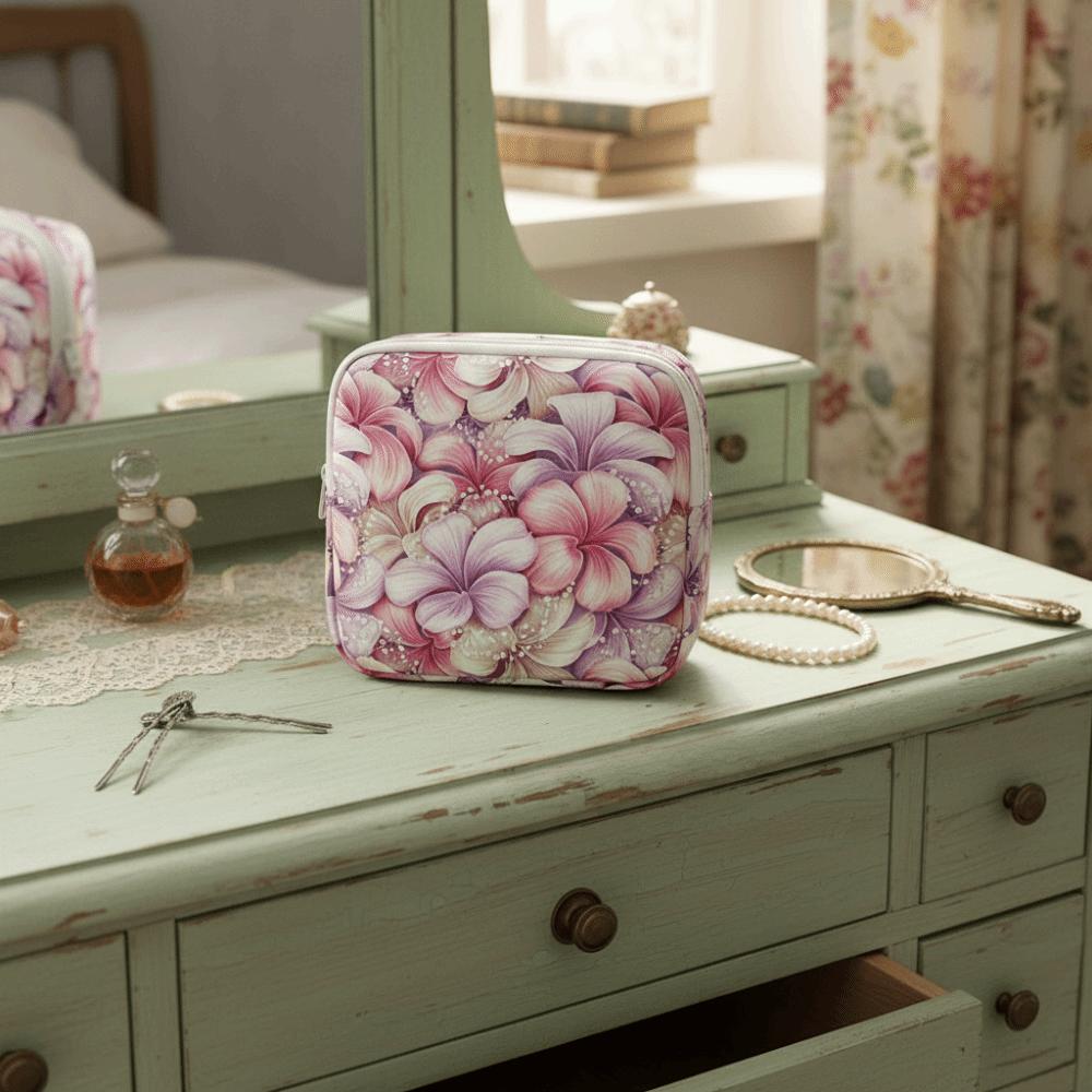 Creative Zipper Pouch Sanitary Pads Bag Large Capacity Multipurpose Cosmetic Bag Coin Purse Travel