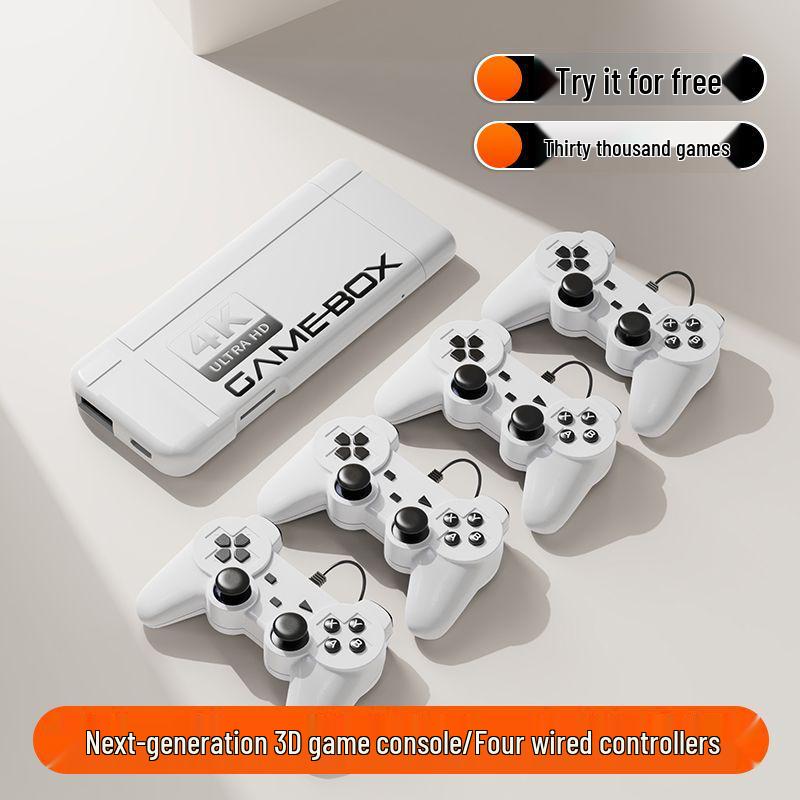 Retro HD TV Game Console: Classic Arcade Racing & Puzzle, Two-Player Sega Edition