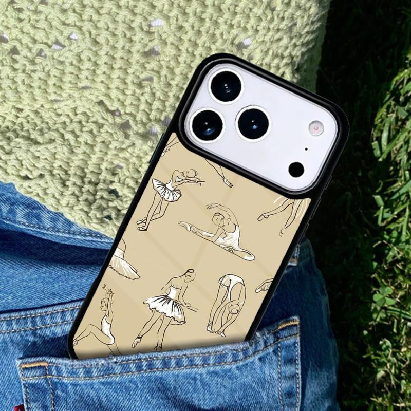 Ballerina Ballet Shoes Dance Girl Phone Case Cover for IPhone 11 12 13 14 15 16e 17 Pro Max Coque for IPhone 17 Air