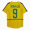 Camiseta de Fútbol Retro de Brasil del Mundial 2002: Carlos #6, Ronaldo #9, #11, y Ropa Ball.