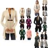 Cozy Women's Cardigan Top With Soft Fleece Fur For Winter Warmth And Style