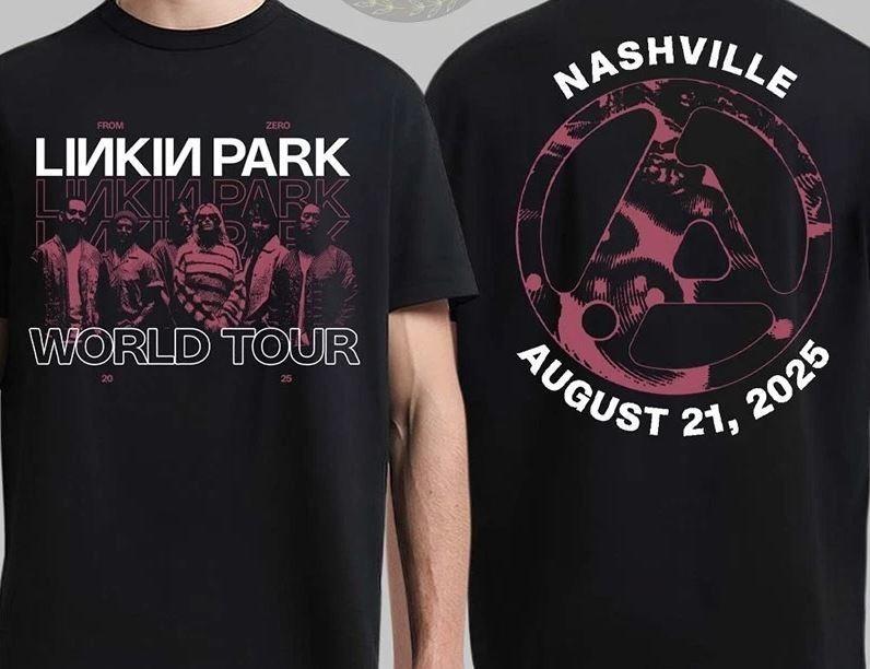 Linkin Park From Zero World Tour 2026 Nashville TN Exclusive T Shirt XL