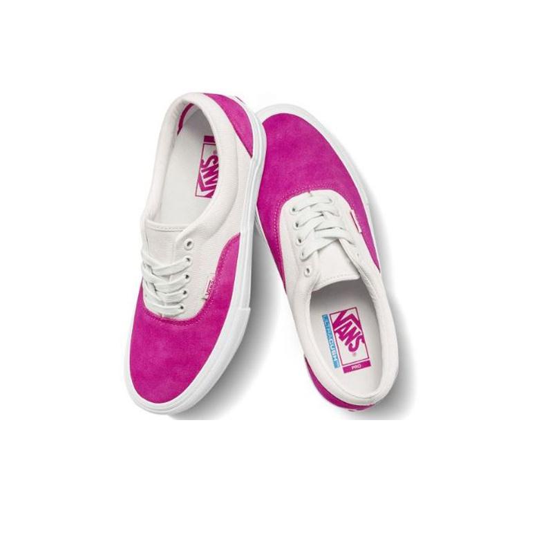 Vans Era Pro Žemi Skate Batai Unisex Sportbačiai Rožiniai Balti VN0A45JASXH