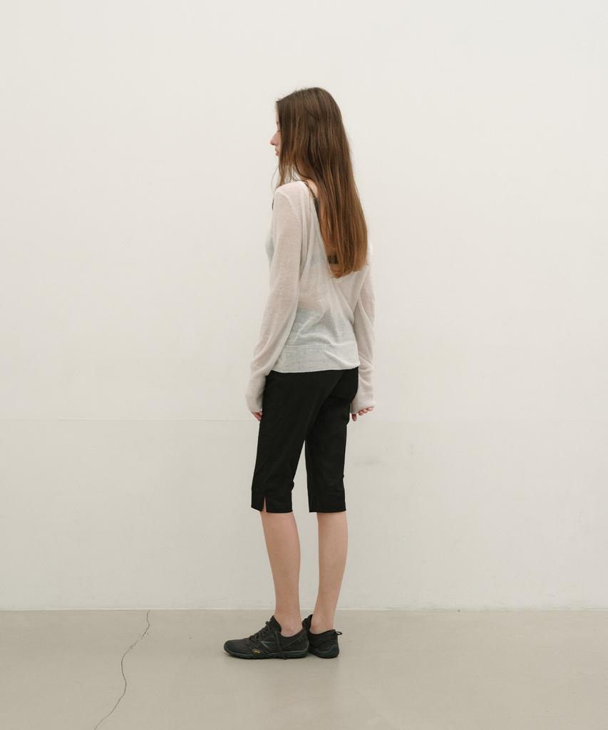 Loutaideu Label Capri Pants [Black]