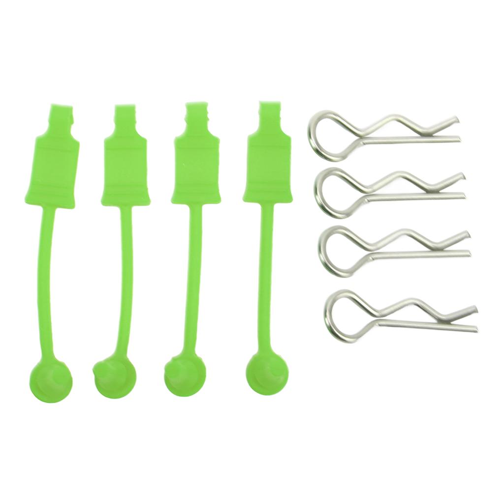 RC Car Body Shell Clip Retainers for Losi Lasernut U4 110 Remote Control Car Upgrade PartGreen