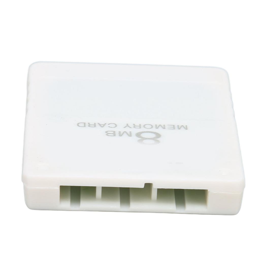 8MB Memory Card Plug and Play FMCB1.966 External High Speed Game Memory Card for PS2White