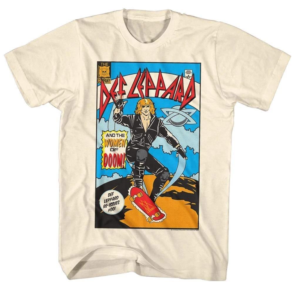 Def Leppard Women of Doom Comic Men s T Shirt M