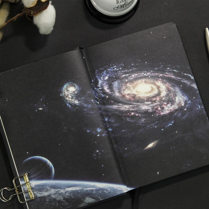 A5 Creative Universe Star Planet ledger Creative AR Effects Notebook Diary Full Color Page Illustration Office Stationery