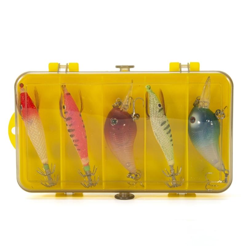 13 Grid Double Sided Fishing Tackle Box Placing Baits Plastic Tackle Box Waterproof Portable Lure Storage Container