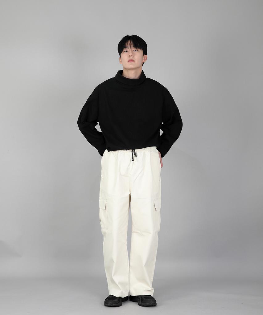 Seinteukeulu Rivet Fix Ex Wide Cargo Pants Rec-360 Cream