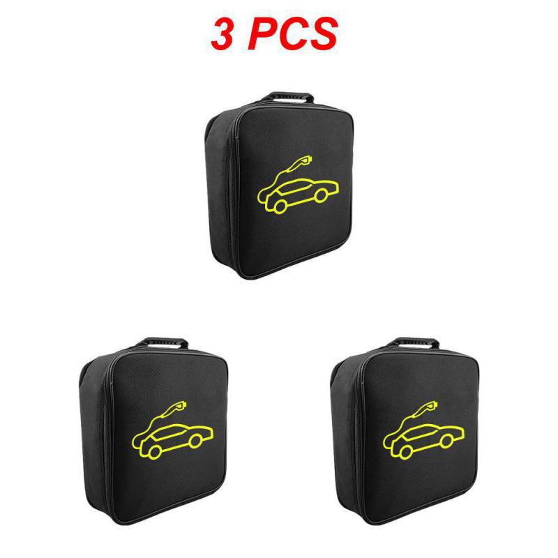 2~5PCS Carry Bag Jumper Cable Bag For Electric Vehicle Charger Charging Equipment Container Carrier Bag