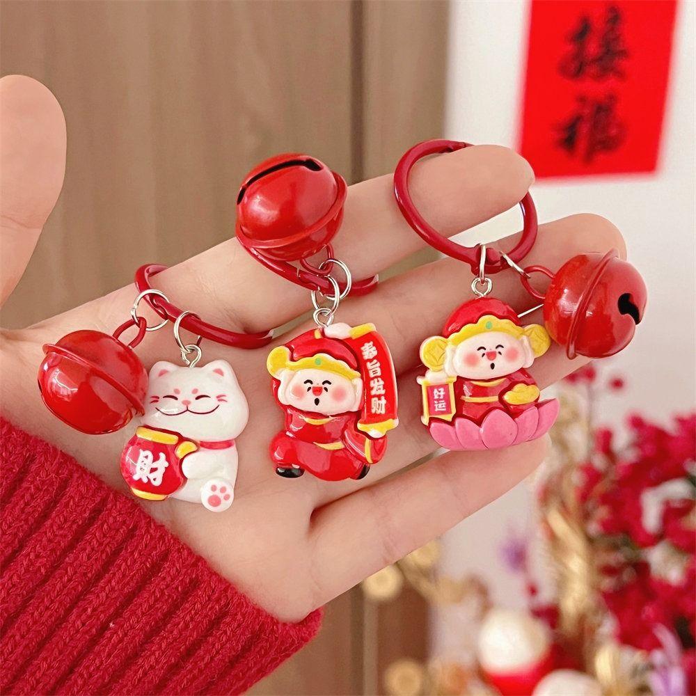 Kawaii Plutus Cat Keychain The God of Fortune The God of Wealth Keychain Unisex