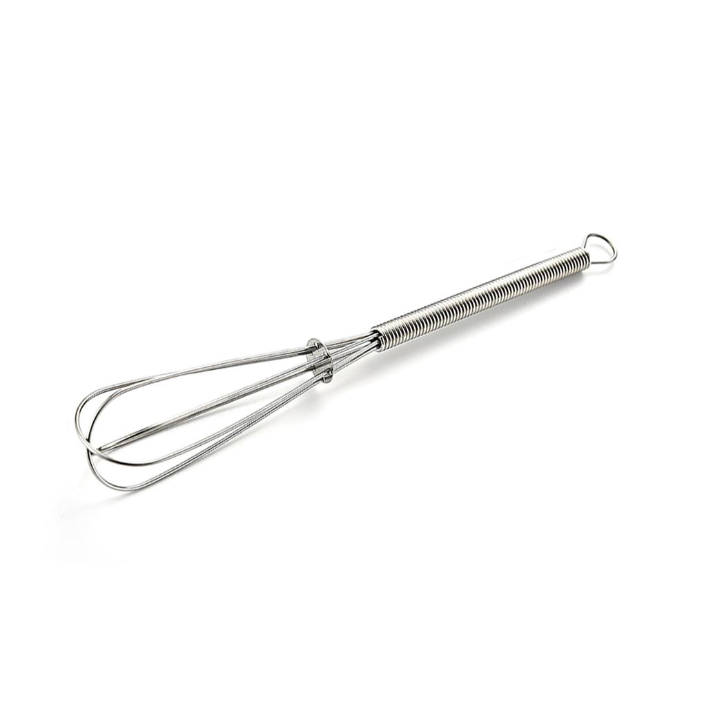 Egg Beater Eggs Mixer Hand-operated Food-grade Beat Whisks All-in-one Design Spring Handel with Small Hook Hole Cooking Supplies