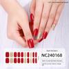 Nye hot stamping laser gel negleklistremerker Fransk neglelakk lim halvherdet gel negleklistremerker