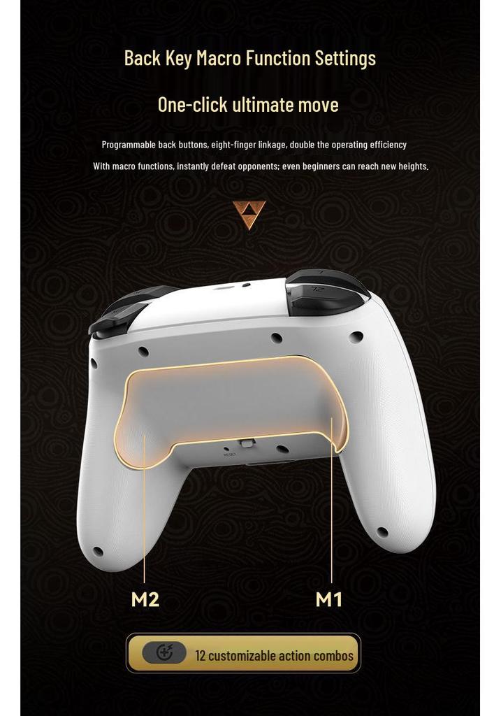 Switch Pro Wireless Bluetooth Controller with Six-Axis Motion, Dual Vibration & Macro Programming