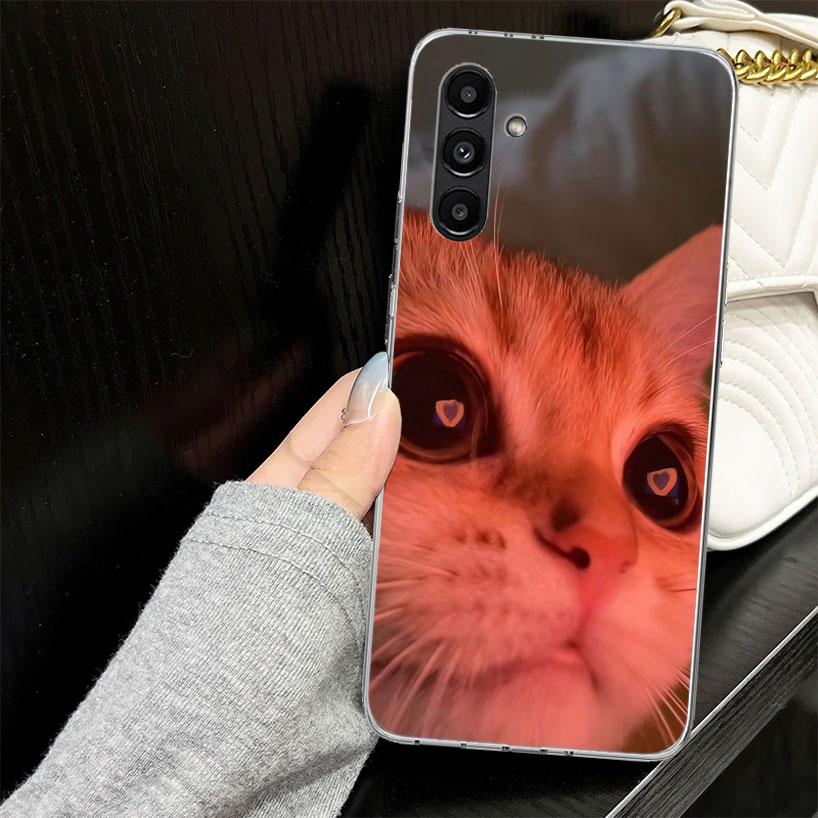 Pet Cat Funny Memes Case for Samsung A17 A16 A56 A36 A26 A15 A55 A35 A25 A14 A54 A34 A24 Phone Cover A13 A53 A33 A23 A05S A04S