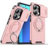 Case for Redmi Poco X7 Pro Note 14 13 Pro Plus 5G 4G Slide Camera Lens Ring Stand Shockproof Cover for Xiaomi 14T Pro 5G Funda