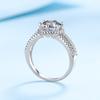 2CT 3CT 9MM Moissanite Silver Ring with Certificate S925 Jewelry Wedding Party Woman Gift