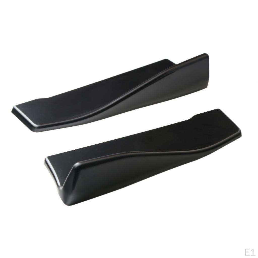 2pcs PP Car Body Rear Spoilers Splitters Protectors Diffuser
