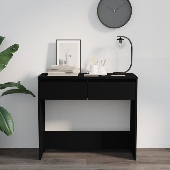VidaXL Table console Noir 89 × 41 × 76.5 cm Acier