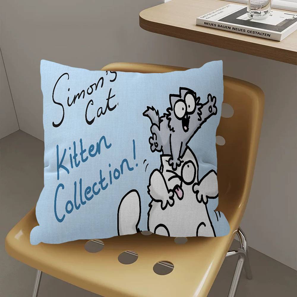 Poszewka na poduszkę S-Simons C-Cat Poszewka na poduszkę Kreskówka Prezent Dekoracja Sypialnia Dom Sofa Krzesło Siedzenie Poszewka