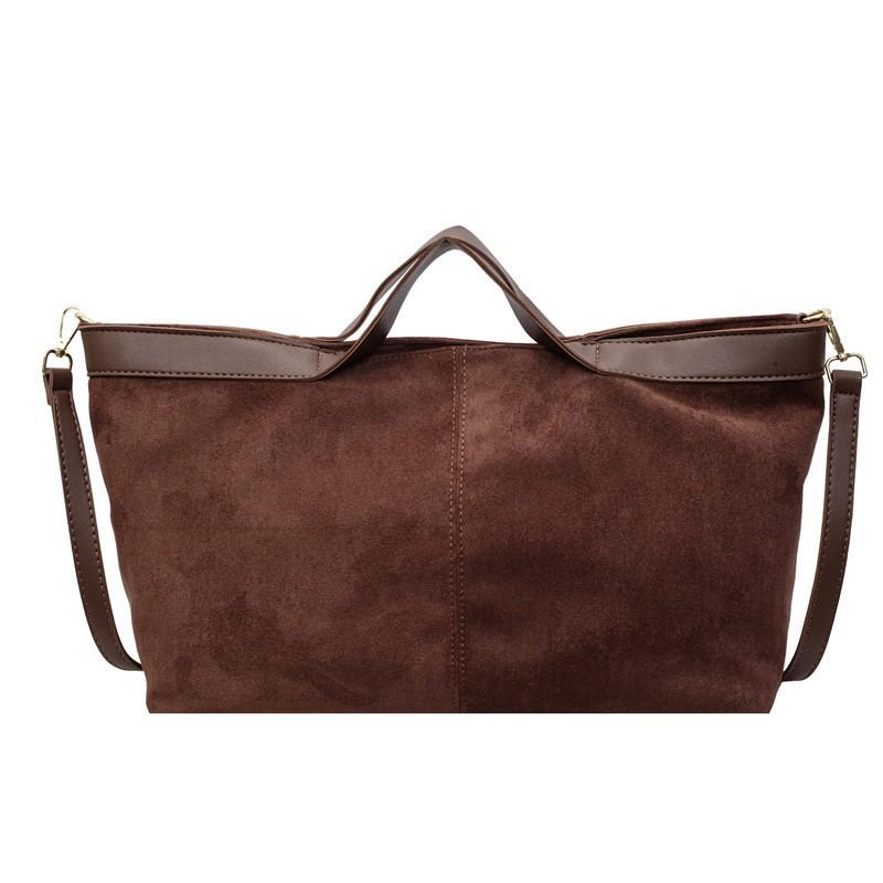 

Small Design Large Capacity Tote Bag Women s Suede High-end Handbag All-match Temperament Commuting Cross-body