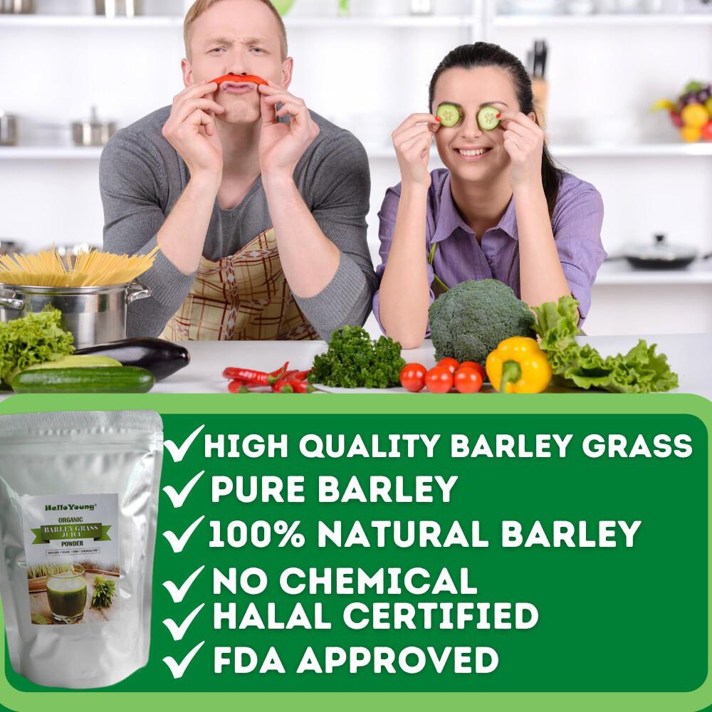 250g Organic Barley Grass Powder Green Superfood for Smoothie, Shakes and Salad