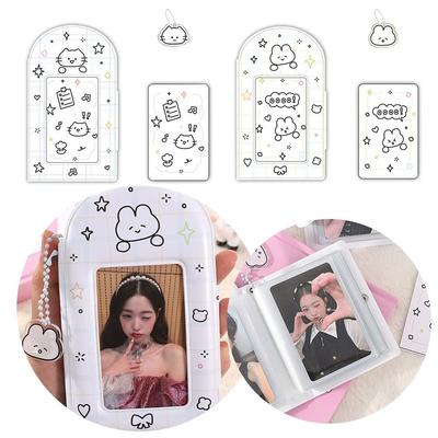 Προστατευτική θήκη φωτογραφιών 3 ιντσών, συλλογή άλμπουμ, βιβλίο με χαριτωμένα ζώα, άλμπουμ με 28 τσέπες, θήκη φωτογραφιών για κουτάβια κινουμένων σχεδίων