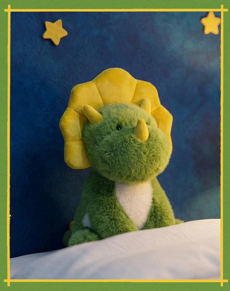 Triceratops Plush Toy - Cute Dinosaur Pillow for Kids' Sleep & Hugging, Perfect Birthday Gift