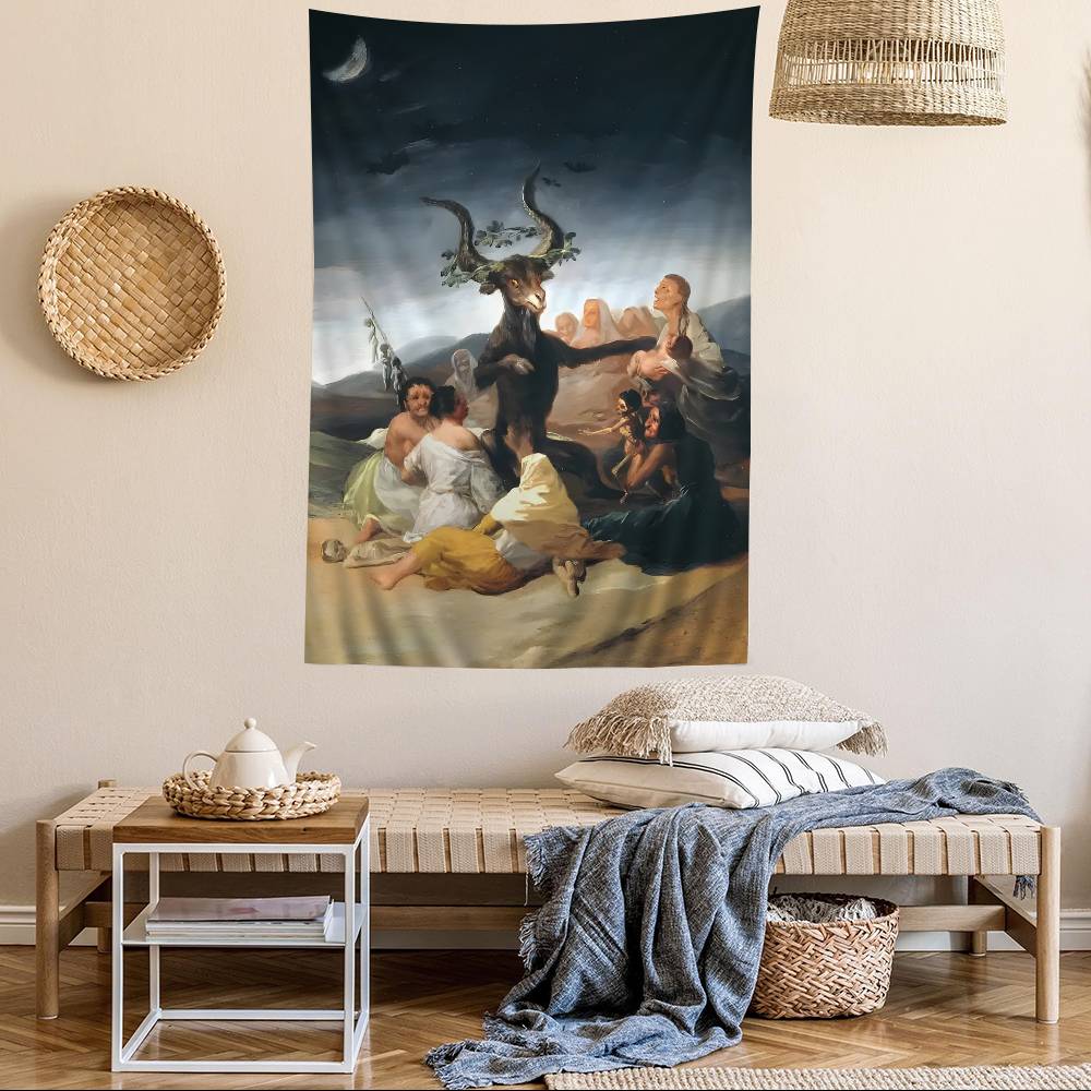 Francisco De Goya Oil Painting Colorful Tapestry Wall Hanging Home Decoration hippie bohemian decoration Art Decor