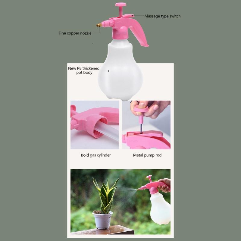 Manual Pressure Sprayer For Plant Regulable Brass Nozzle Ergonomic Handle Durability Garden Watering Can