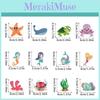 Cake Ocean Theme Flags Mermaid Starfish Turtle Decor For Supplies Celebration