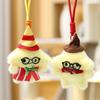 Plush Star Shape Keychain With Embroidered Details For Girls And Backpack Decor