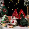 Christmas Supplies Christmas Tree Shape Tin Gift Box Cartoon Printed Tinplate Boxes Candy Storage Containers For 2026 Xmas Decor