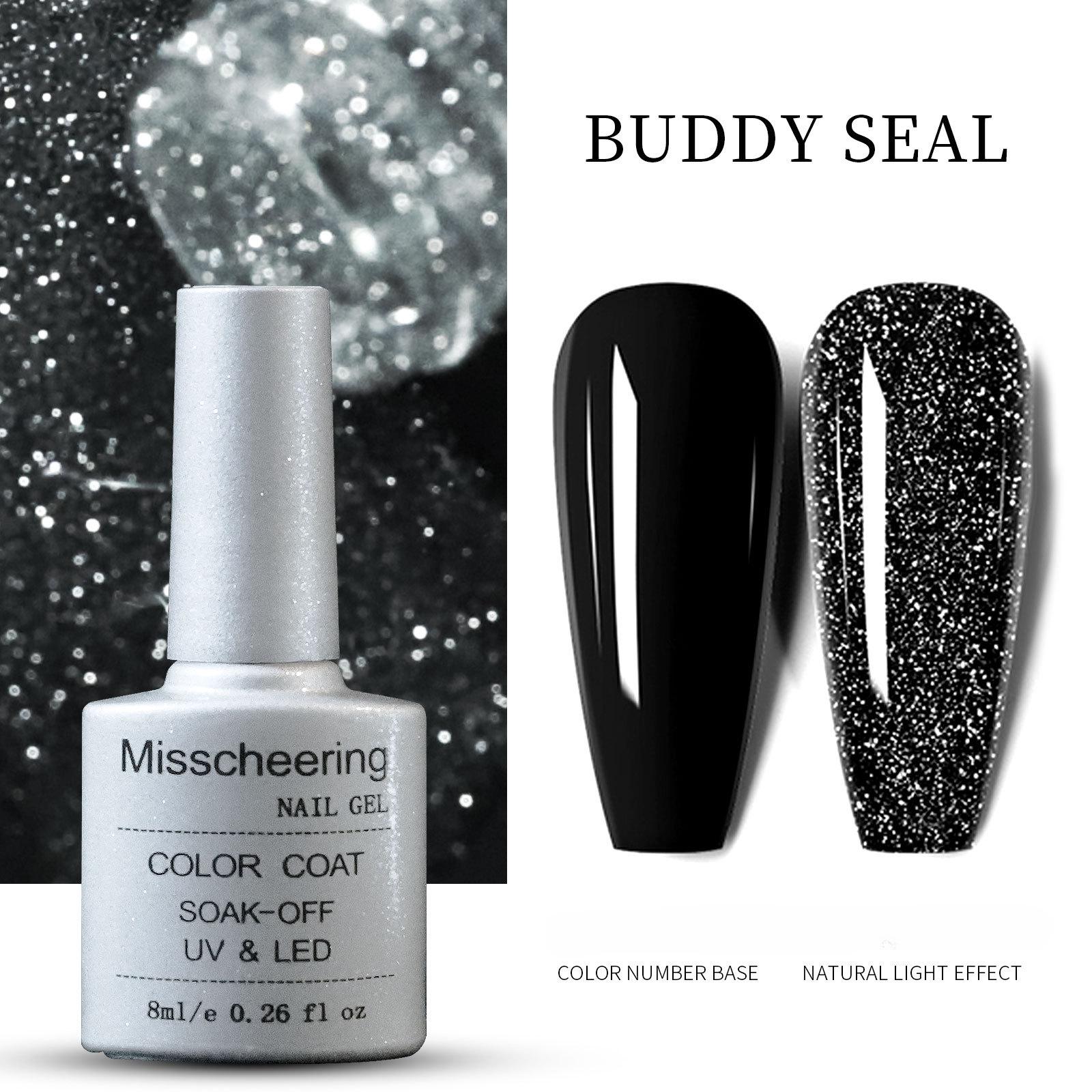 

Nail Art Bouncy Seal Универсальный грунтовочный лак с блестками и светоотражающим эффектом Bouncy Primer Seal Factory