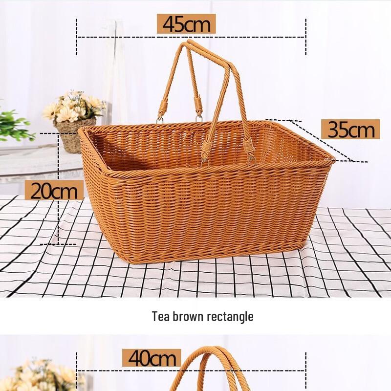 

Imitation Wicker Shopping & Storage Basket