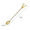 Stainless Steel Milu Deer Coffee Cake Spoon Fork Dessert Spoons Stirring Teaspoon Ice Cream Spoon Fruit Fork Kitchen Supplies