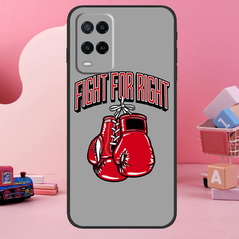 Boxing Gloves Case For Oppo A78 A38 A18 A98 A58 A60 A80 A40 A96 A76 A16 A94 A74 A54 A15 A17 A57 A77 A5 Pro