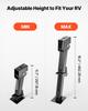 Telescoping Stabilizer Jack, 2PCS Telescoping Folding Trailer Jack, Trailer Swing Down Stabilizer Jack for RV Trailer, Supports 453.59kg Capacity